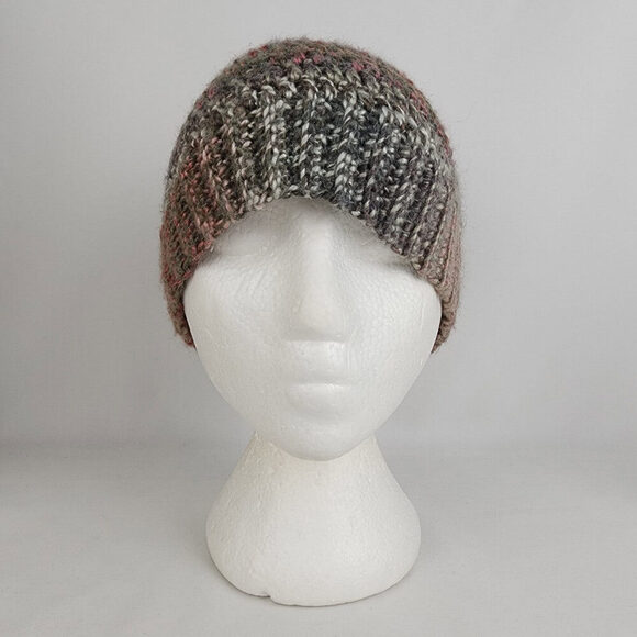Handmade Pink Knit Pony Tail Toque - Picture 2 of 6